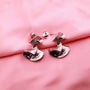 Pendientes con Diseño de Pliegue Moderno - Plateado - Helix Body Jewelry - Tienda Online de Piercings
