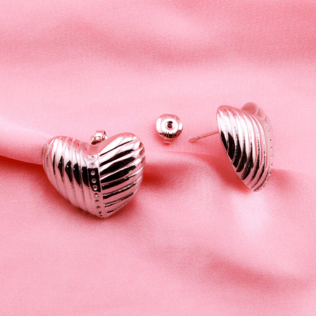 Pendientes de Corazón - Dorado y Plateado - Helix Body Jewelry - Tienda Online de Piercings