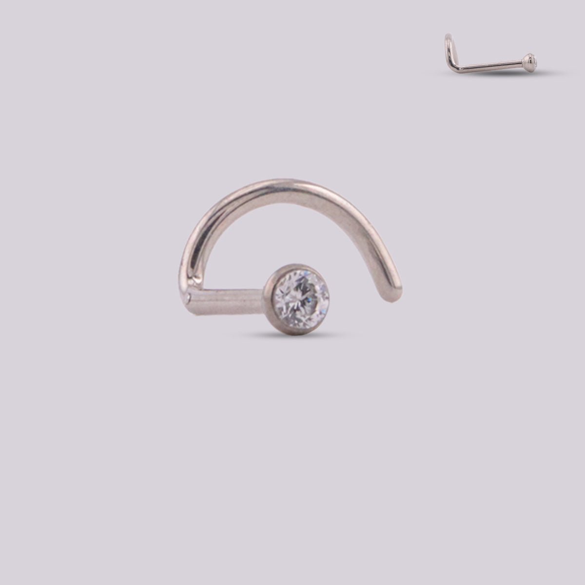 Nariz Chispa Plateada - Helix Body Jewelry - Tienda Online de Piercings