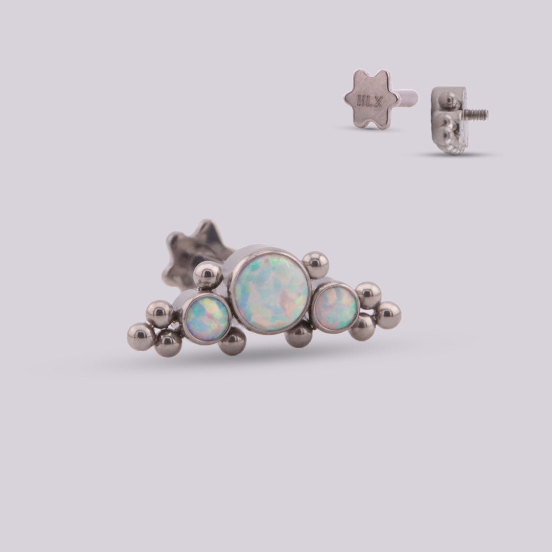 Labret en titanio Fancy - Helix Body Jewelry - Tienda Online de Piercings