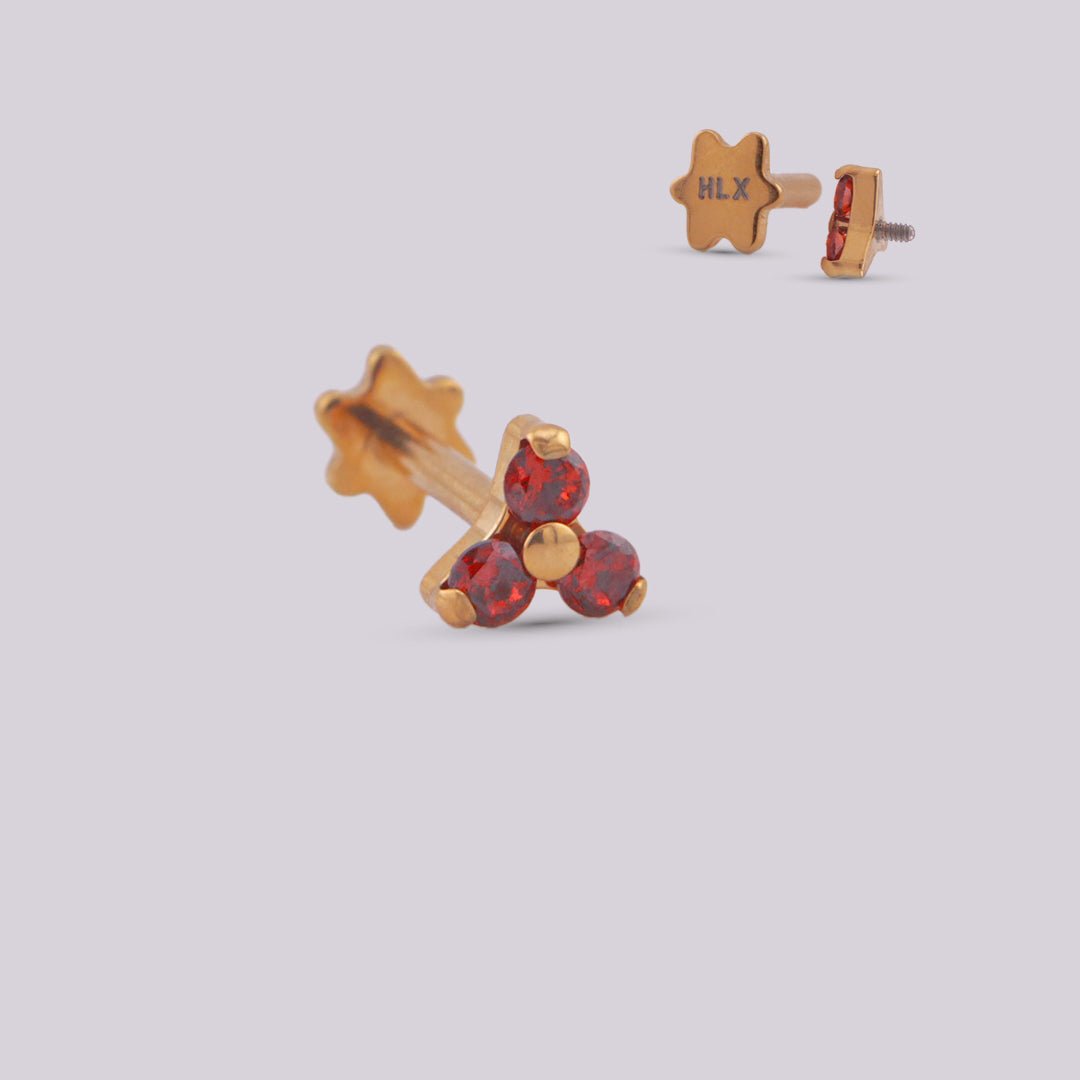 Joya en titanio Golden - Helix Body Jewelry - Tienda Online de Piercings