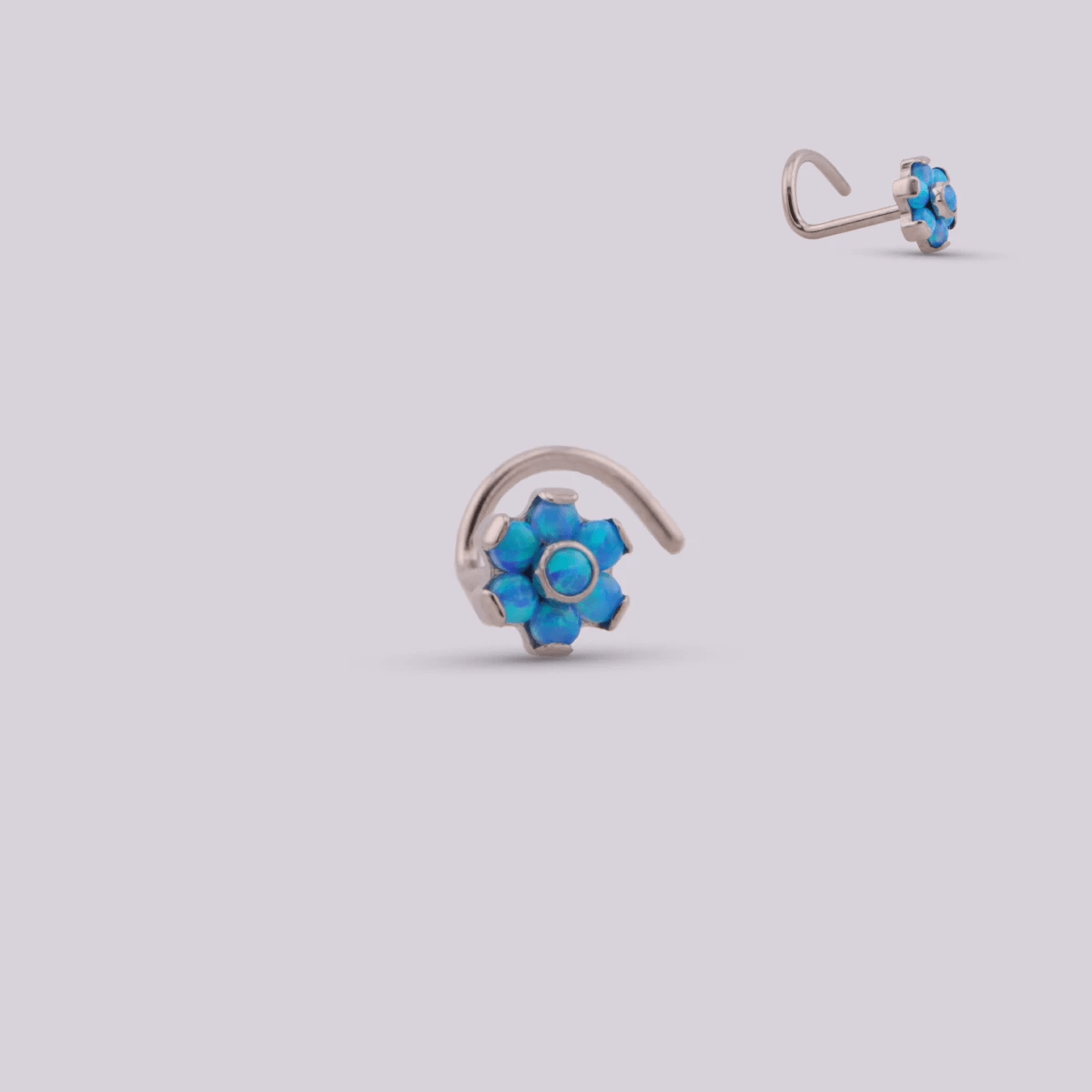 Piercings Nostril Flor Opalo - Helix Body Jewelry - Tienda Online de Piercings