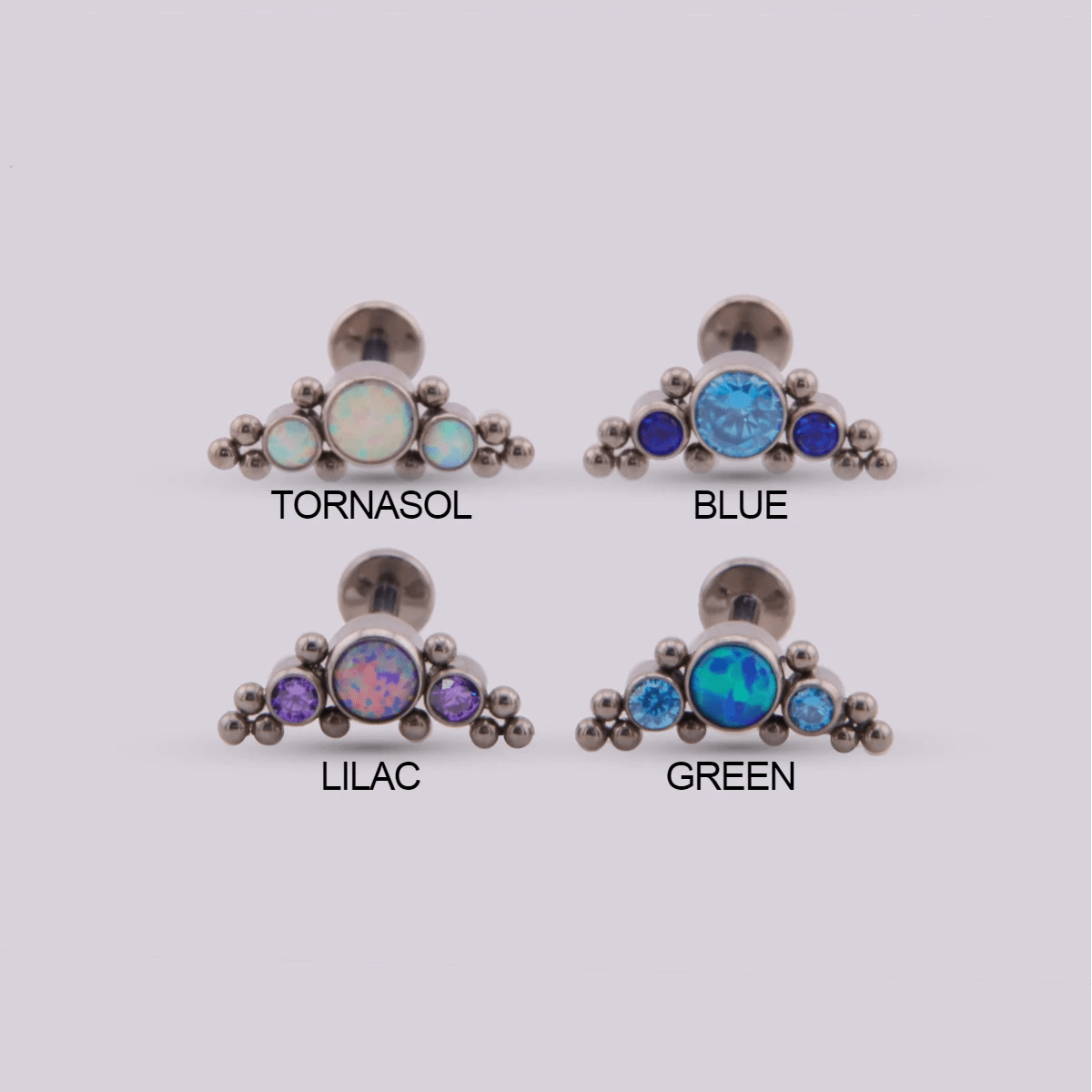 Labret en titanio Fancy - Helix Body Jewelry - Tienda Online de Piercings