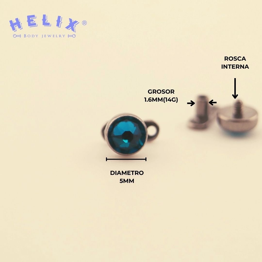 Microdermal Green - Helix Body Jewelry - Tienda Online de Piercings