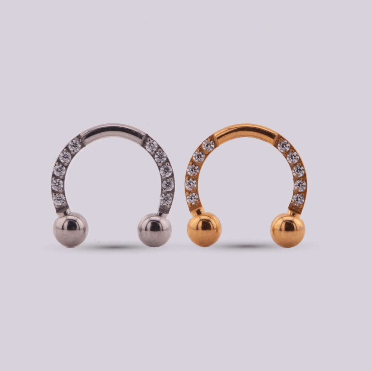 Joya herradura zircon - Helix Body Jewelry - Tienda Online de Piercings