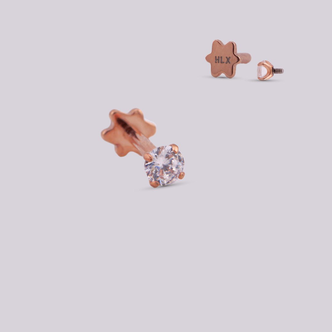 Joya Sparkly Oro Rosa - Helix Body Jewelry - Tienda Online de Piercings