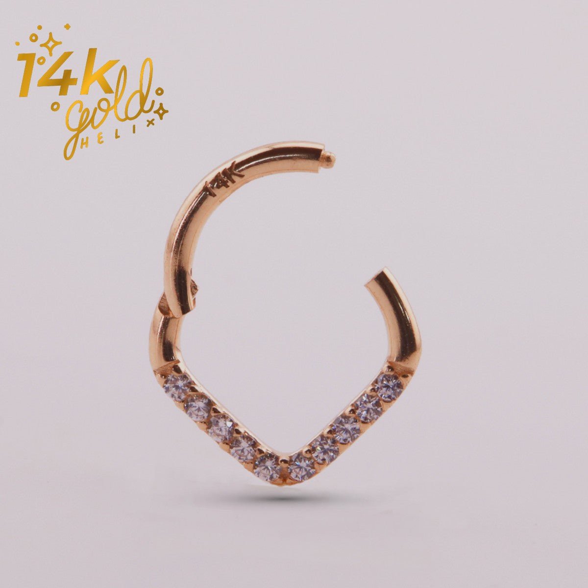 Luxury Cory | Oro 14k - Helix Body Jewelry - Tienda Online de Piercings