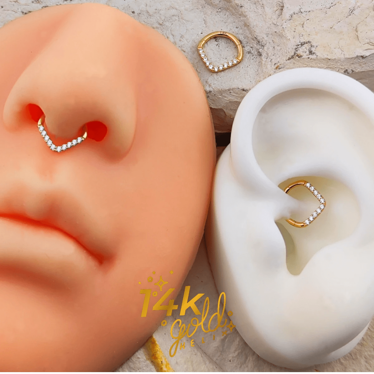 Luxury Cory | Oro 14k - Helix Body Jewelry - Tienda Online de Piercings
