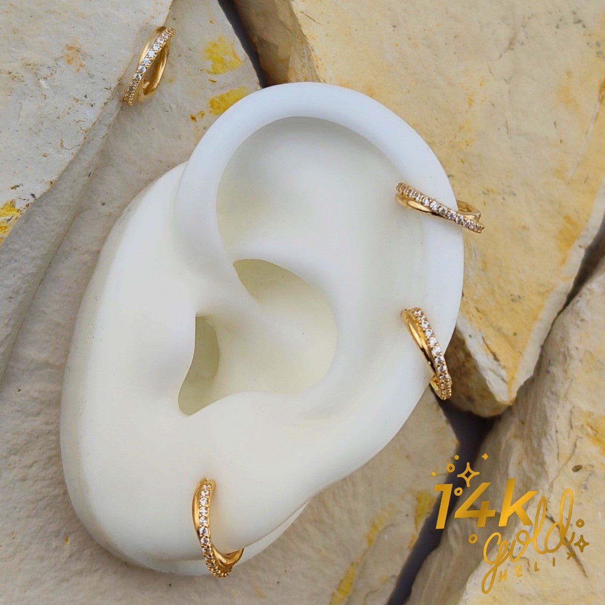 Luxury Amy | Oro 14k - Helix Body Jewelry - Tienda Online de Piercings