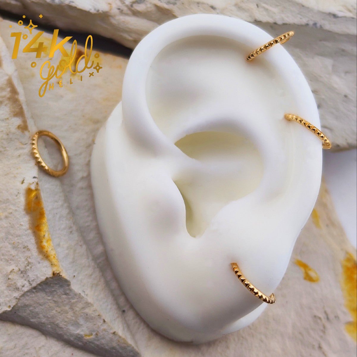 Joyas en oro para piercing - Bila - Helix Body Jewelry - Tienda Online de Piercings
