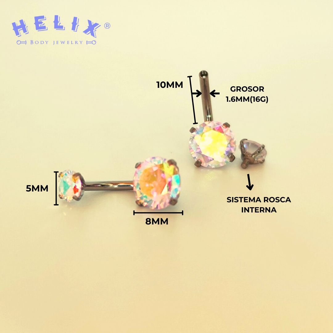 Piercing Ombligo Snow - Helix Body Jewelry - Tienda Online de Piercings