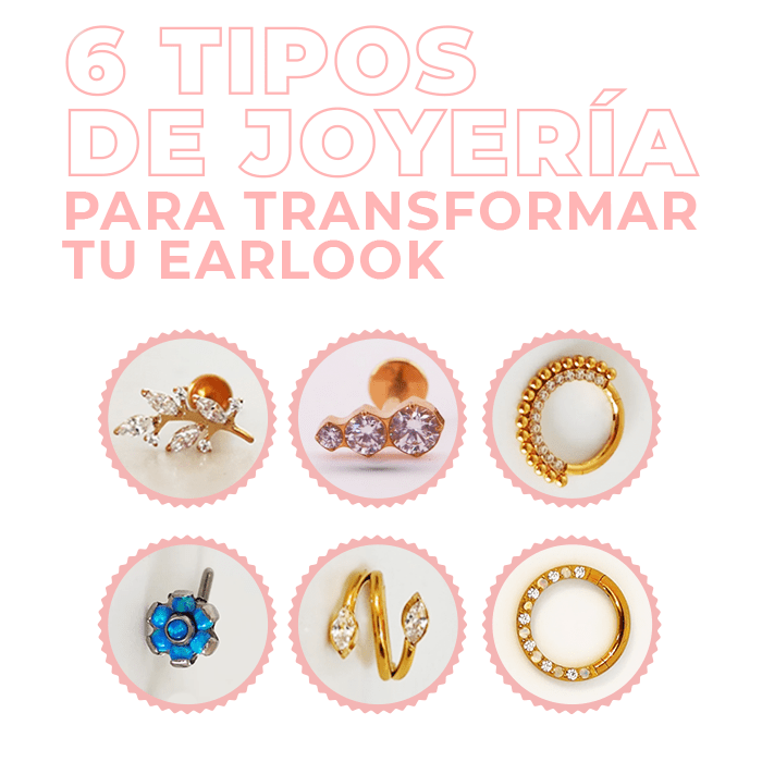 Tipos de joyería para la oreja que transformarán tu piercing - Helix Body Jewelry - Tienda Online de Piercings