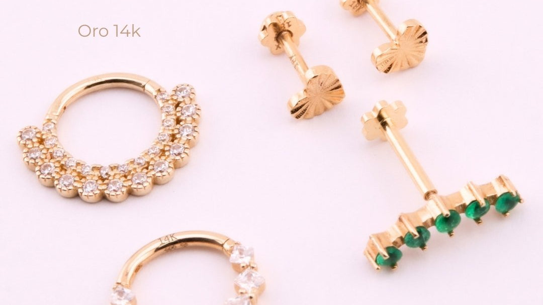 Oro 14K vs Oro 18K: Diferencias, Ventajas y Cuándo Elegir Cada Uno en Joyería para Piercings - Helix Body Jewelry - Tienda Online de Piercings