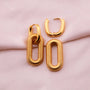 Aretes Modulares Entrelazados - Acero Inoxidable (Plateado y Dorado) - Helix Body Jewelry - Tienda Online de Piercings