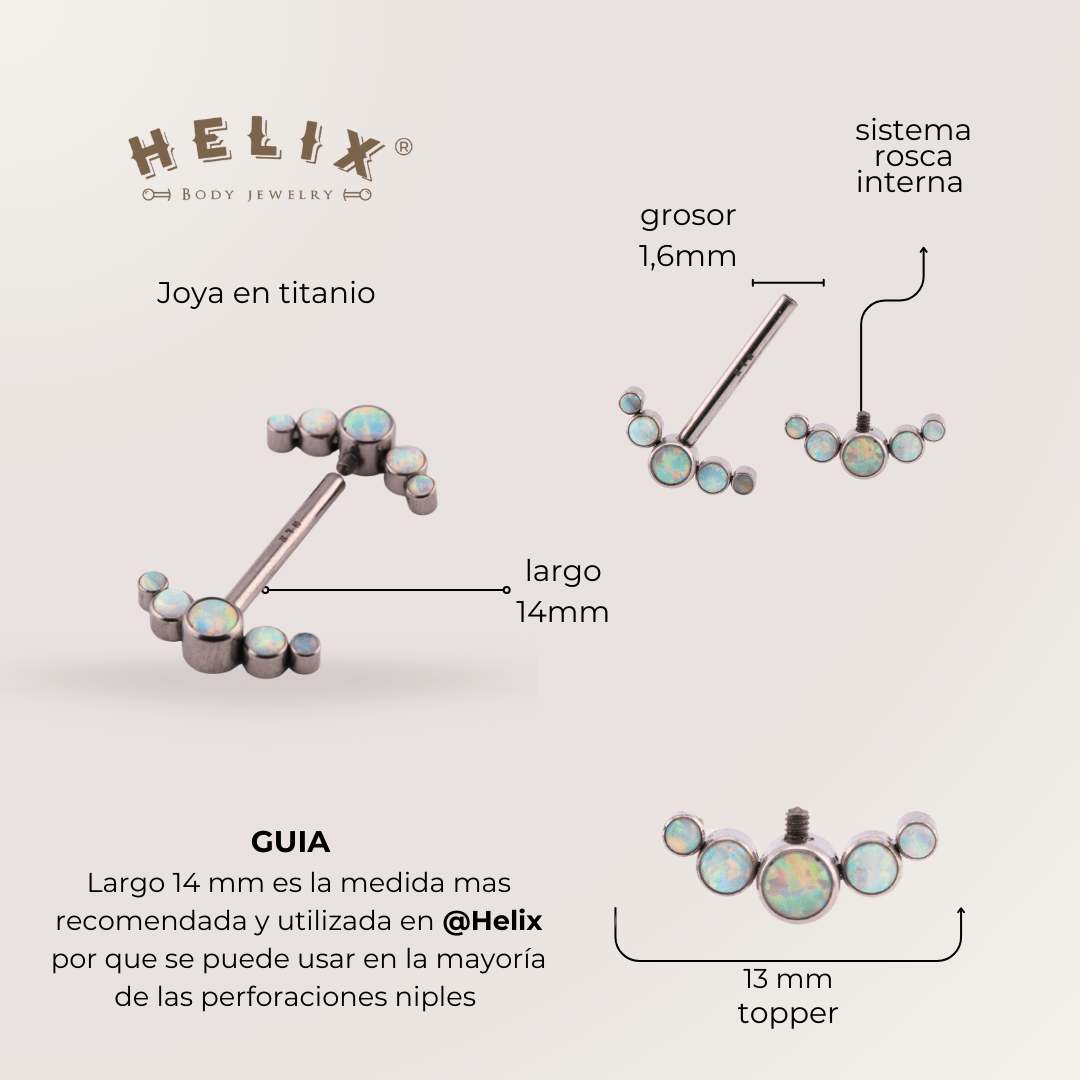 Piercing Pezón Selene - Helix Body Jewelry - Tienda Online de Piercings
