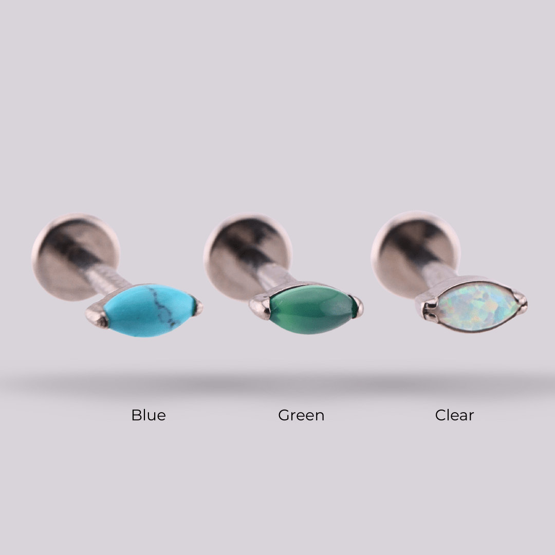 Piercing con piedras - Noa - Helix Body Jewelry - Tienda Online de Piercings