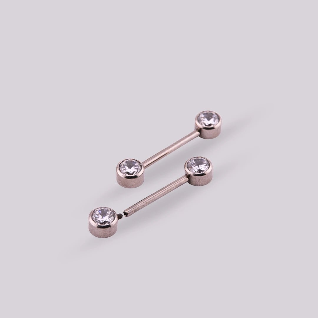 Piercing Pezón Nix Plateado - Helix Body Jewelry - Tienda Online de Piercings