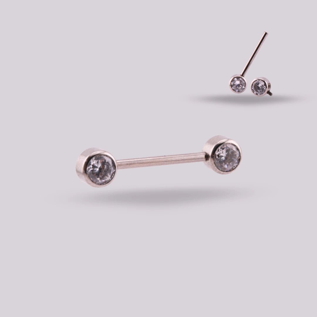 Piercing Pezón Nix Plateado - Helix Body Jewelry - Tienda Online de Piercings