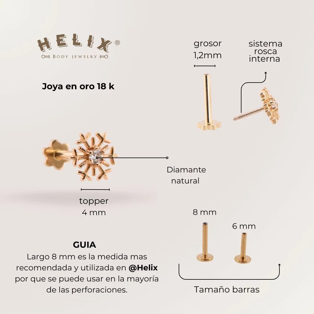 Copo Nieve Diamante Oro 18K