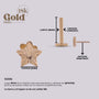 Joya para oreja en oro con forma de estrella - Helix Body Jewelry - Tienda Online de Piercings