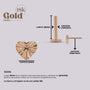 Labret Corazón Oro 18K | Pendiente Oreja con Grabado - Helix Body Jewelry - Tienda Online de Piercings