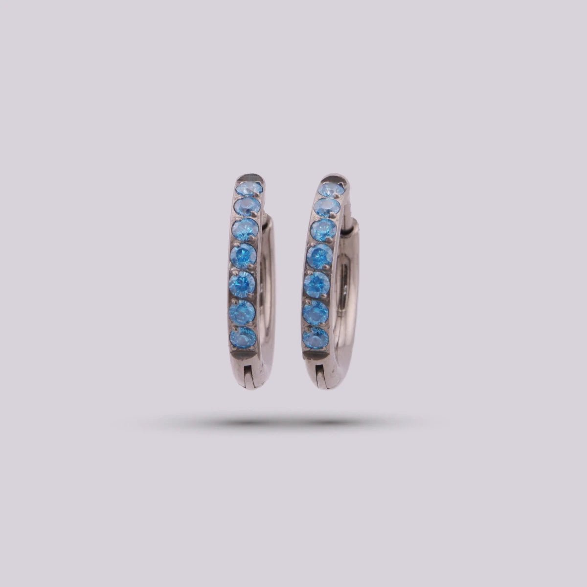 Candonga para Lóbulo en Titanio - Blue - Helix Body Jewelry - Tienda Online de Piercings