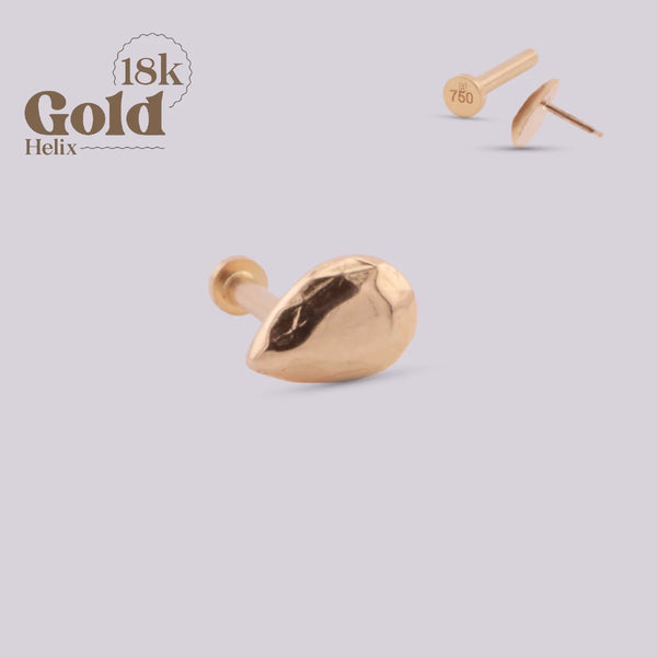 Topito para Oreja en Oro 18K