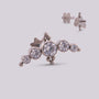 Labret plateado Strong - Helix Body Jewelry - Tienda Online de Piercings