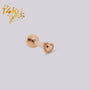Arete con forma de corazón en oro solido de 14K - Helix Body Jewelry - Tienda Online de Piercings