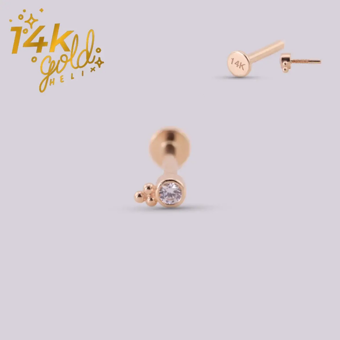 Piercing oro 14K