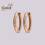 Arete Candonga Oro 18K Clicker 10mm - Elegancia y Versatilidad en tu Piercing - Helix Body Jewelry - Tienda Online de Piercings