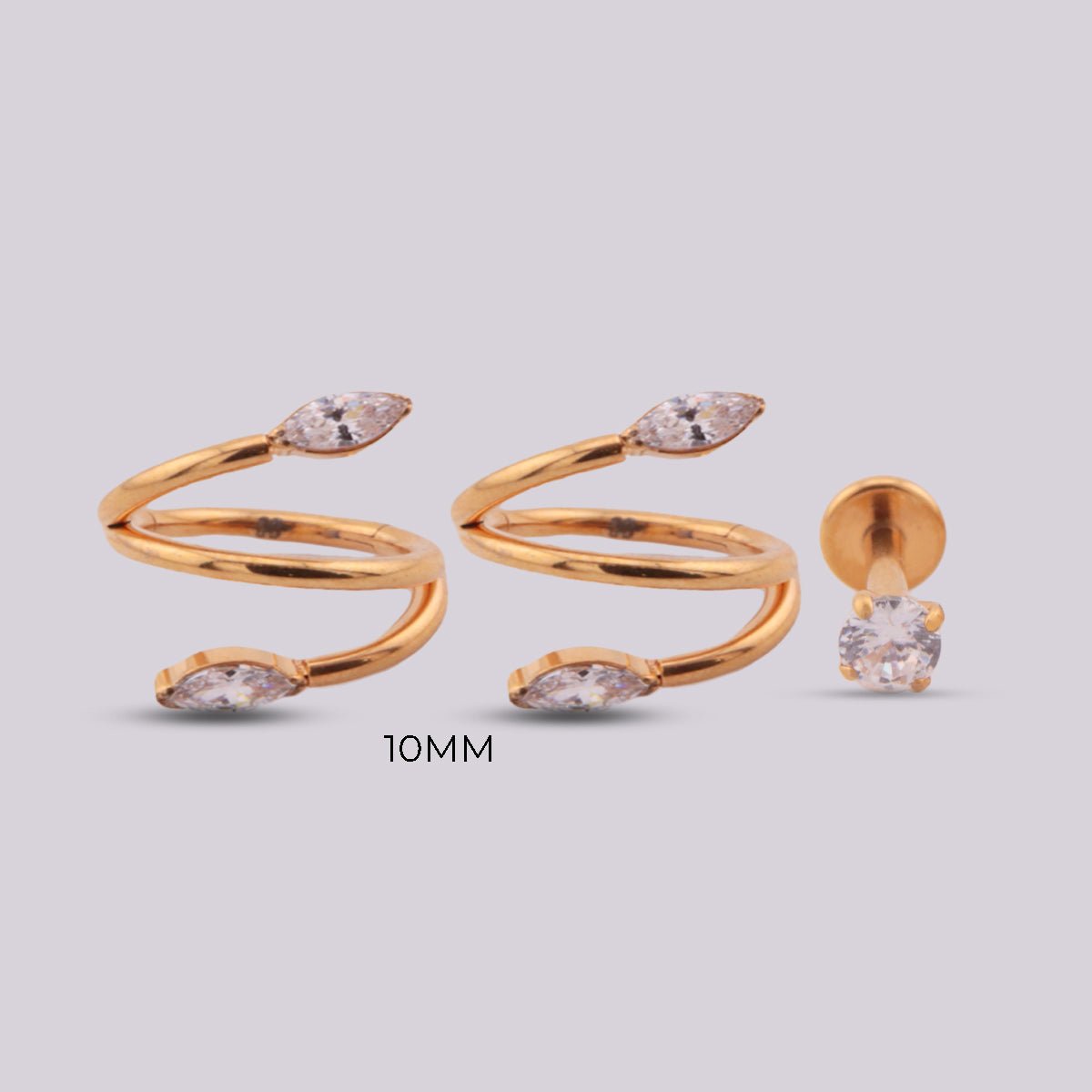 Set Sofi Gold - Helix Body Jewelry - Tienda Online de Piercings