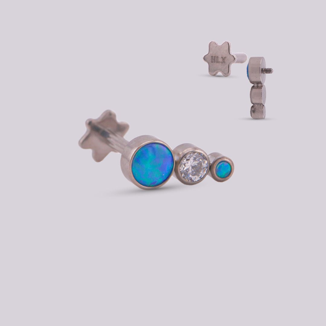 Labret en titanio Nilo - Helix Body Jewelry - Tienda Online de Piercings