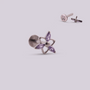 Labret en Titanio - Triangle - Helix Body Jewelry - Tienda Online de Piercings