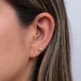 Joya en oro con diseño de sol y diamante - Helix Body Jewelry - Tienda Online de Piercings