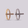Aro con incrustaciones en zircón - Elyn - Helix Body Jewelry - Tienda Online de Piercings