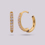 Arete dorado para Lóbulo en Titanio - Helix Body Jewelry - Tienda Online de Piercings