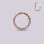 Aro zirconia Oro Rosa - Helix Body Jewelry - Tienda Online de Piercings
