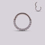 Aro zirconia plateado - Helix Body Jewelry - Tienda Online de Piercings
