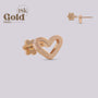 Pendiente Corazón Oro 18K - Elegancia y Delicadeza en tu piercing - Helix Body Jewelry - Tienda Online de Piercings