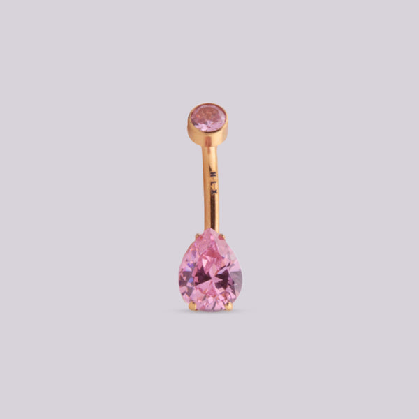 Piercing Ombligo Golden Pink