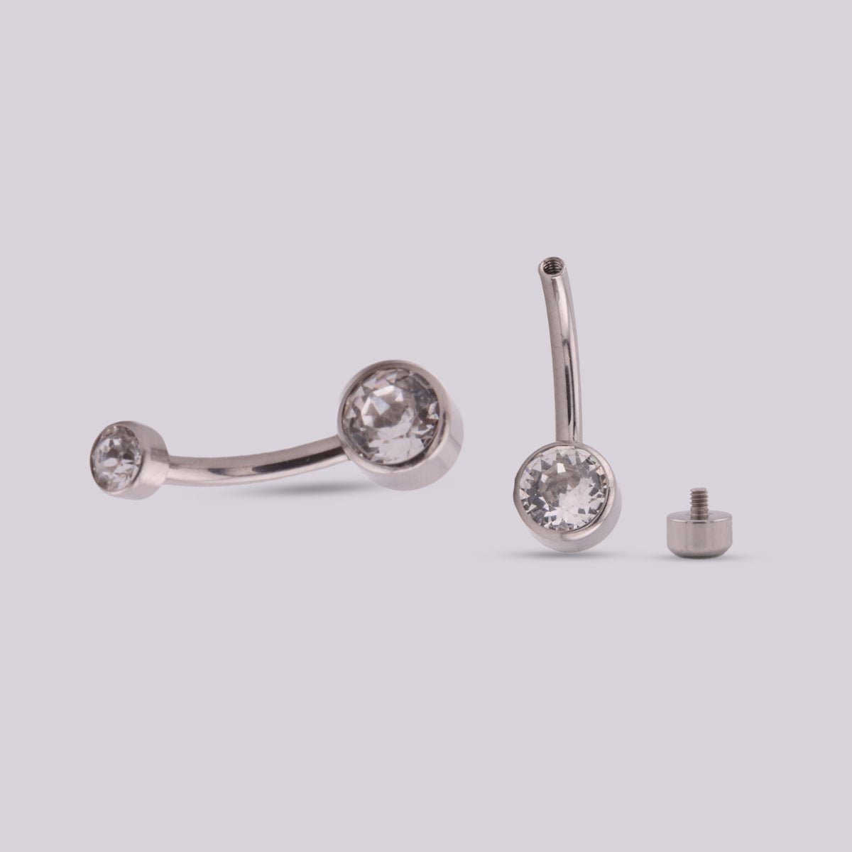 Piercing Ombligo Crystal Clear - Helix Body Jewelry - Tienda Online de Piercings