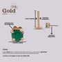 Joya para oreja con esmeralda de 3mm en oro 18K - Helix Body Jewelry - Tienda Online de Piercings