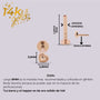 Arete con forma de corazón en oro solido de 14K - Helix Body Jewelry - Tienda Online de Piercings