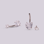 Piercing Ombligo Corazón Clear - Helix Body Jewelry - Tienda Online de Piercings