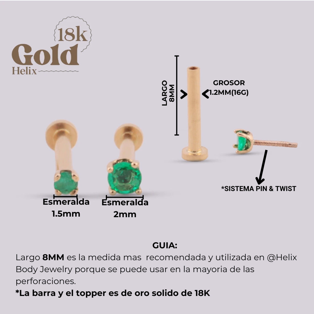 Piercing oro