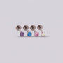 Joya para piercing de oreja - Sparkly Colors - Helix Body Jewelry - Tienda Online de Piercings