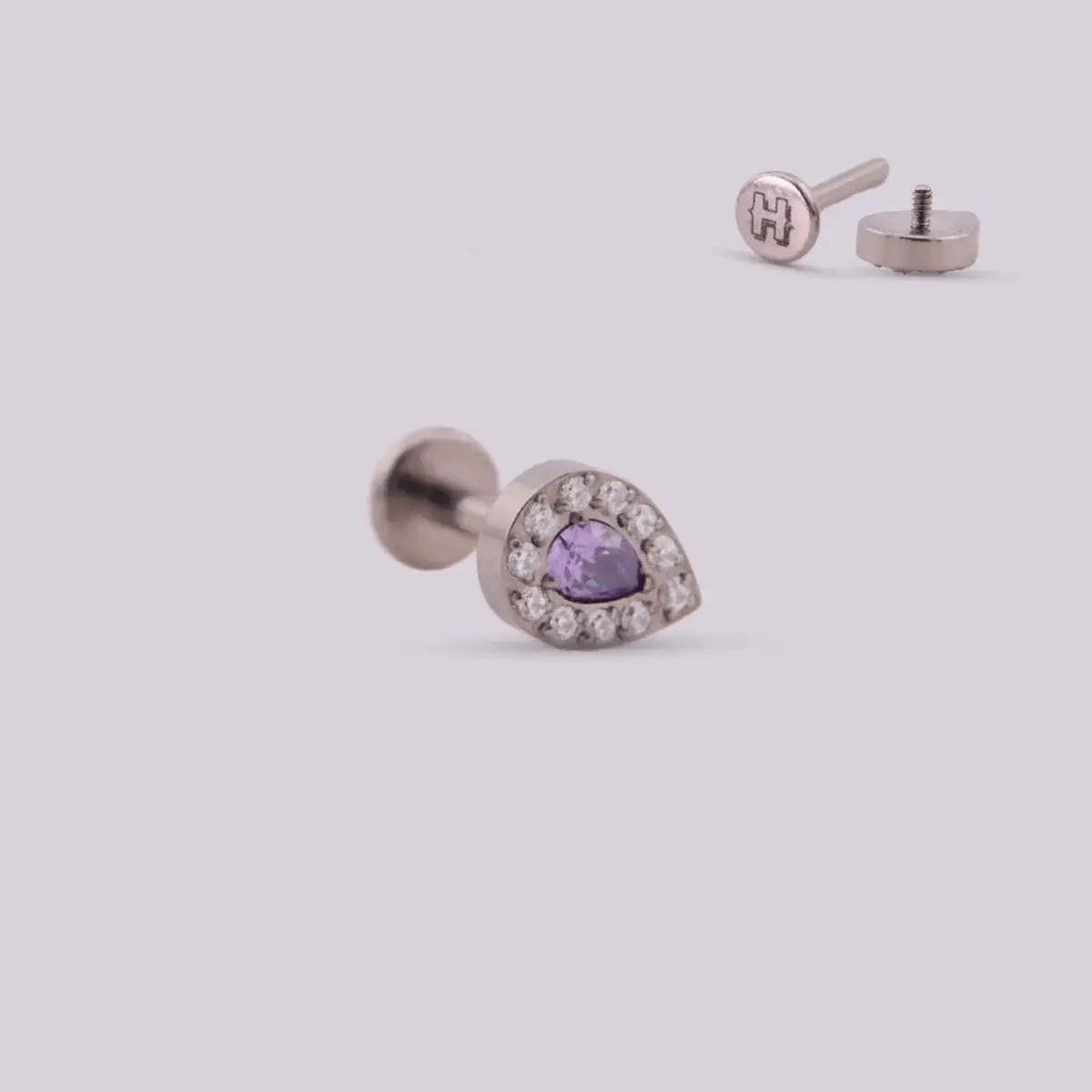 Joya para piercing con forma de Gota - Helix Body Jewelry - Tienda Online de Piercings