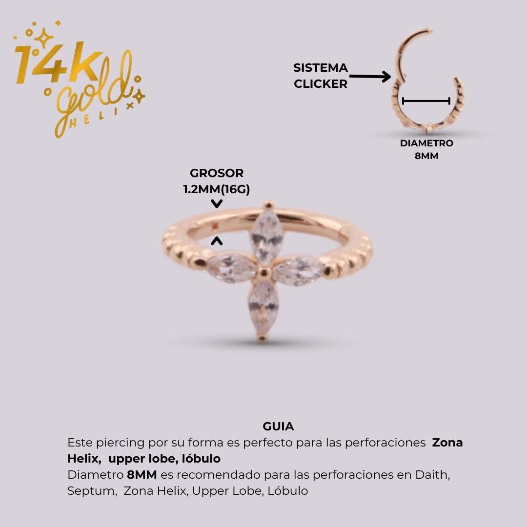 Aretes en Oro 14K