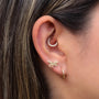 Joya para oreja en oro con forma de Libelula - Helix Body Jewelry - Tienda Online de Piercings